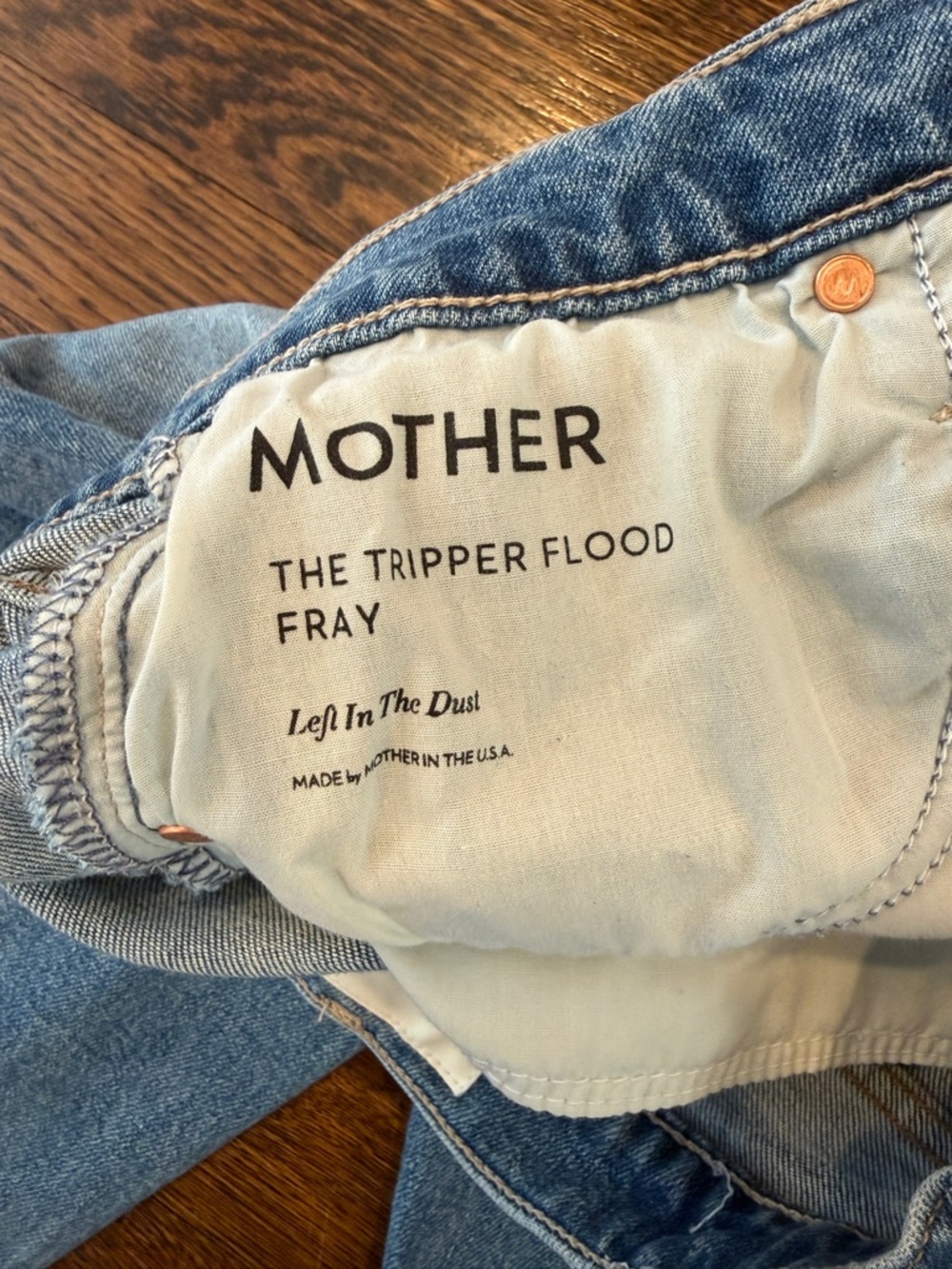 MOTHER jeans the tripper flood fray jeans ‘left in the dust’ 28 - Picture 4 of 11